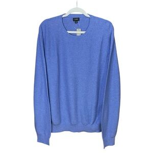 J.Crew Men’s XL Crewneck Sweater Garter Stitch Blue NWT